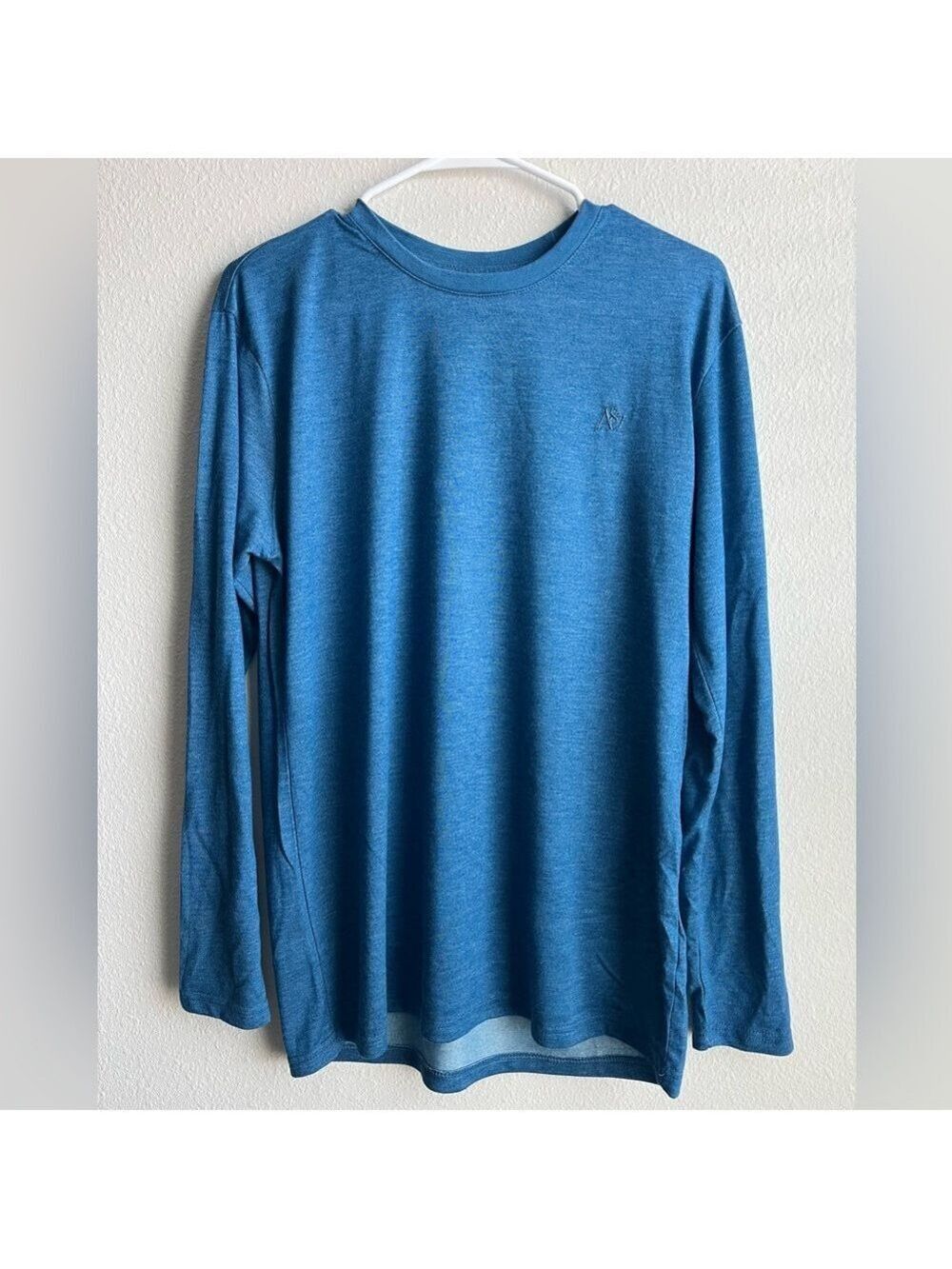 Aeropostale Heathered Blue Long-Sleeve Crew Shirt Sleepwear